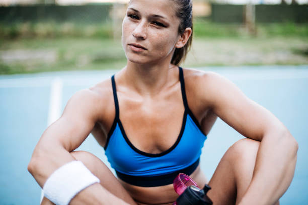 istock Portrait of girl runner 691534178