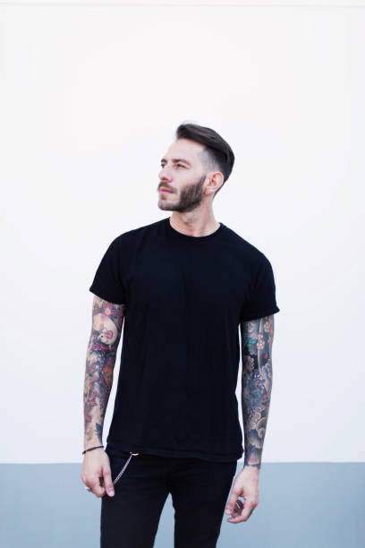 istock Portrait young man with dark cloth 691541790