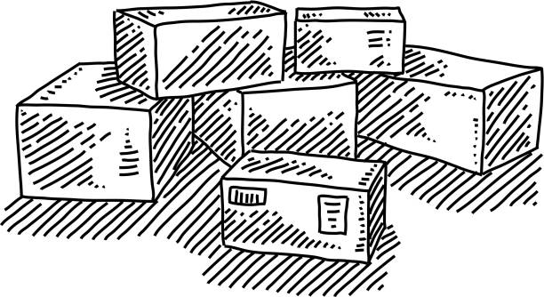 Shipper Box Drawing 7,800+ Shipping Container White Background Stock Illustrations, Royalty ...