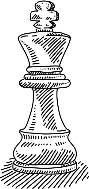 Vetores de Desenho De Xadrez Rei e mais imagens de Rei - Peça de xadrez -  Rei - Peça de xadrez, Vector, Xadrez - Jogo de tabuleiro - iStock