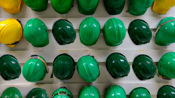 istock helmet safety ,Hats Collection for work outdoor. 691559458