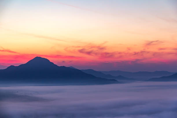 istock The morning sun with clouds. 691566550