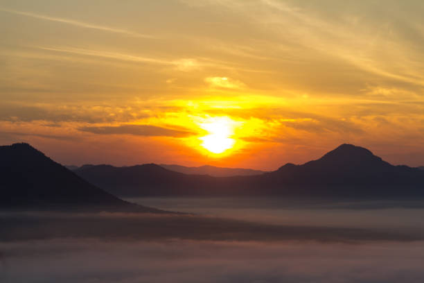istock The morning sun with clouds. 691566680