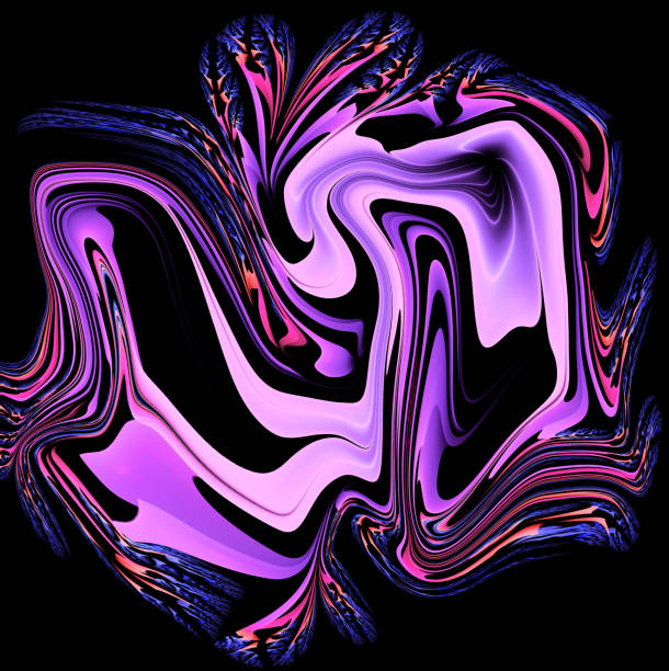 istock Colorful psychedelic liquefied background 691567002