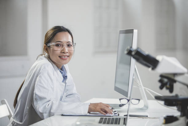 istock Female Doctor in Her Office 691570004