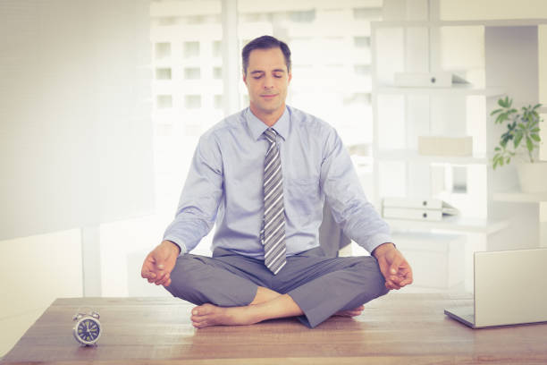 istock Relaxation of businessman 691583378