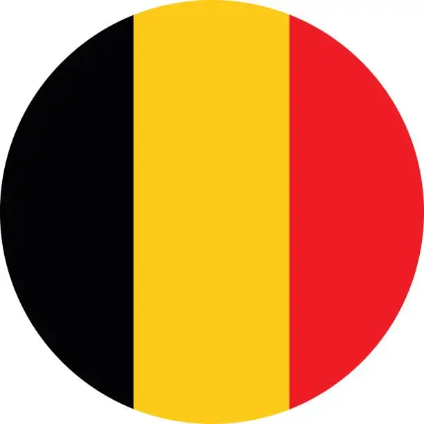 Vector illustration of Belgium flag