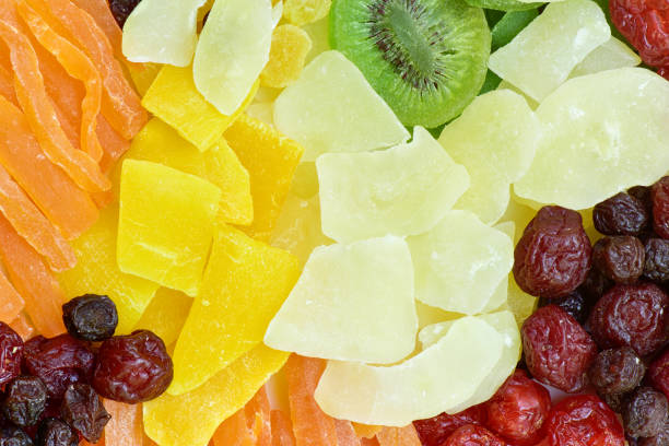 istock Colorful dry fruits background 691592306