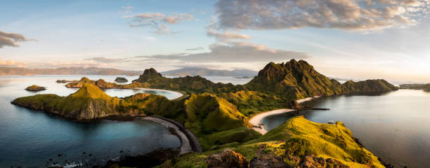 istock Landscape view from the top of Padar island. 691600520