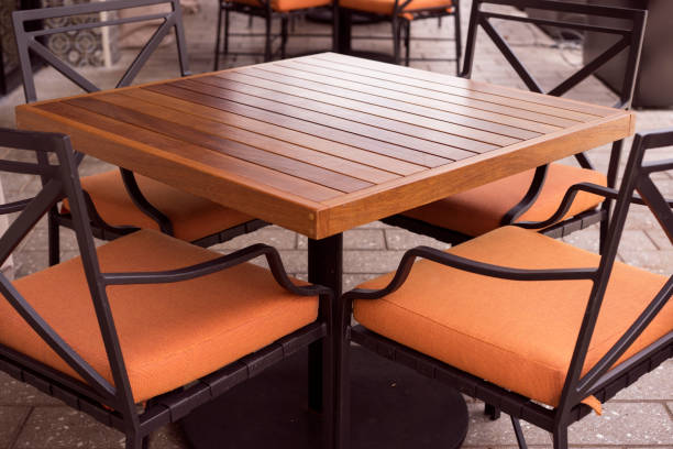 istock Outdoor Restaurant Table And Chairs 691603734