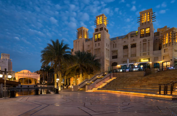 istock Madinat Jumeirah district at night 691610074