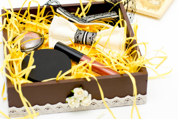 istock Cosmetics set is in the box. 691617670