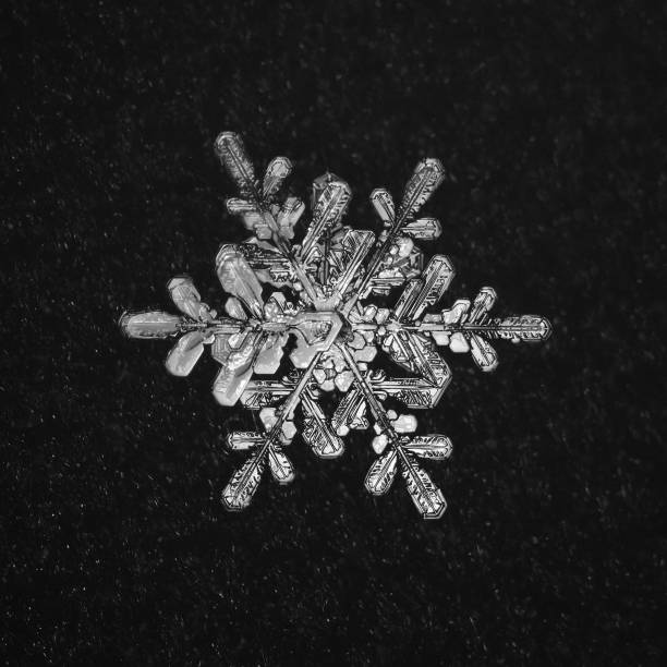 istock Extreme closeup of natural snowflake 691630502