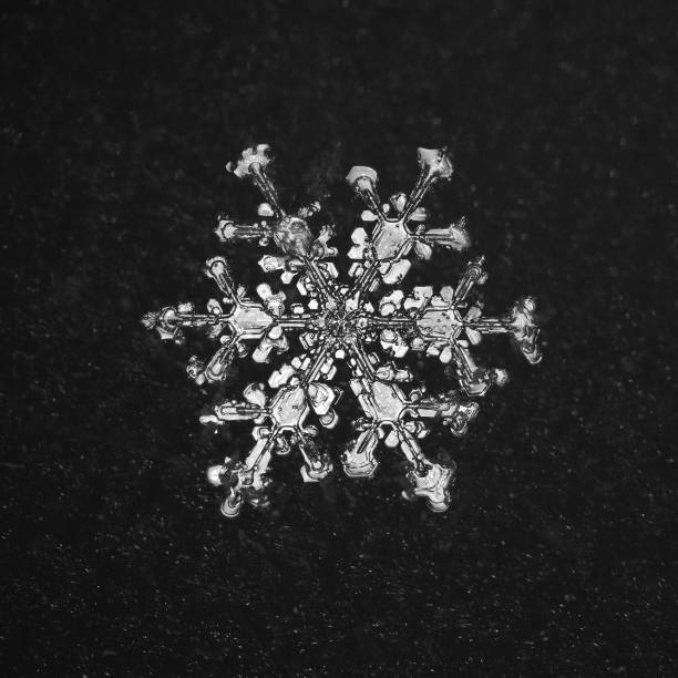 istock Extreme closeup of natural snowflake 691630548