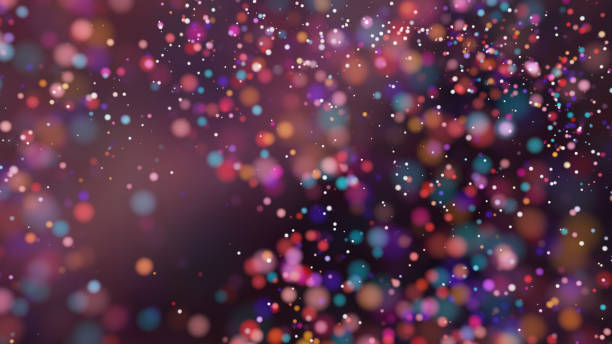 istock Beautiful colorful bokeh blurred background defocused lights 691633838