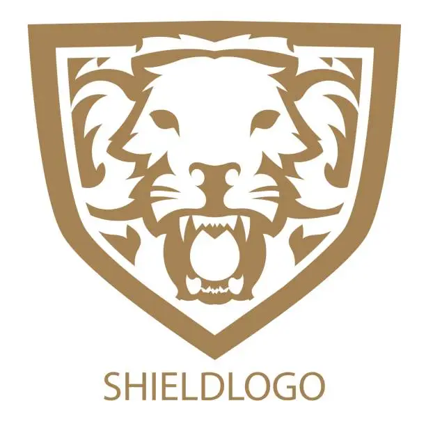 Vector illustration of Lion emblem Mascot Emblem