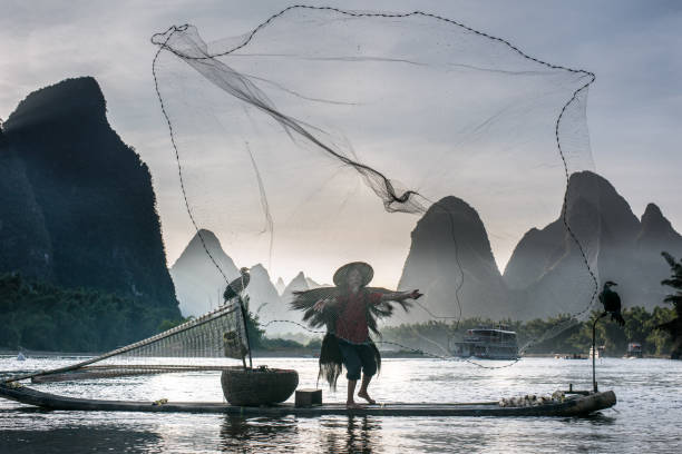 istock Fisherman of Li River 691656172