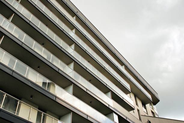istock Modern apartment buildings exteriors 691659178
