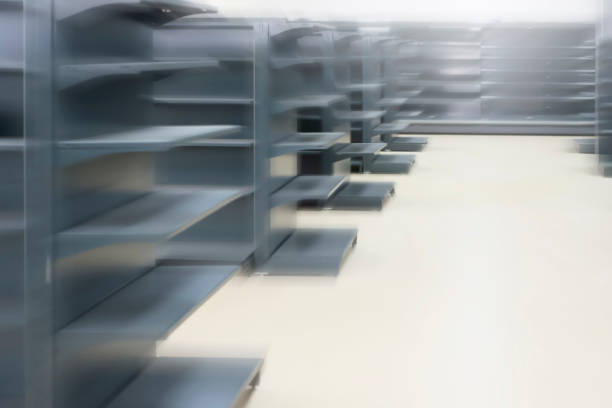 istock shelves and racks for merchandise 691662880