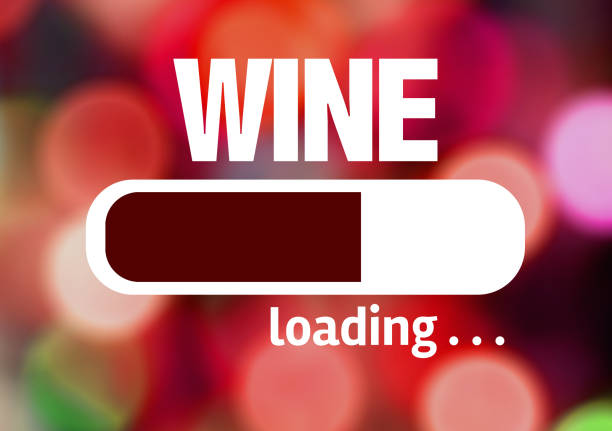 Wine - Loading Progress Bar Loading with the text: Wine 2019 new year resolution stock pictures, royalty-free photos & images