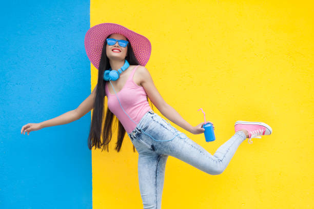 istock Woman in pink colour 691675790