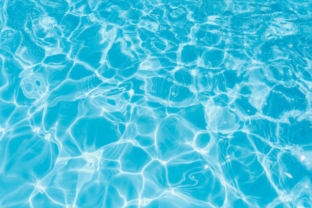 istock Beautiful ripple water surface with sun reflection in swimming pool 691679672