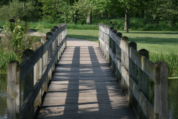 istock Beautiful Wooden Bridge 691680494
