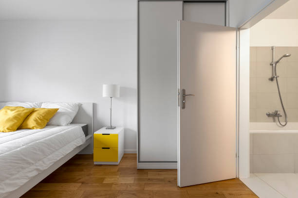 istock Luxurious bedroom with bathroom 691683554