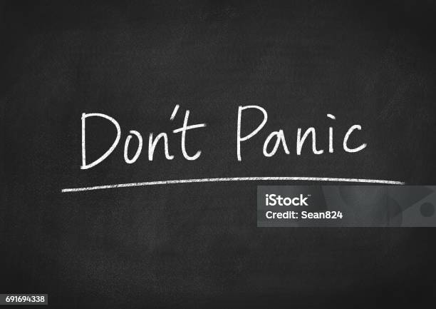 Dont Panic Stock Photo - Download Image Now - Terrified, Anxiety, Business