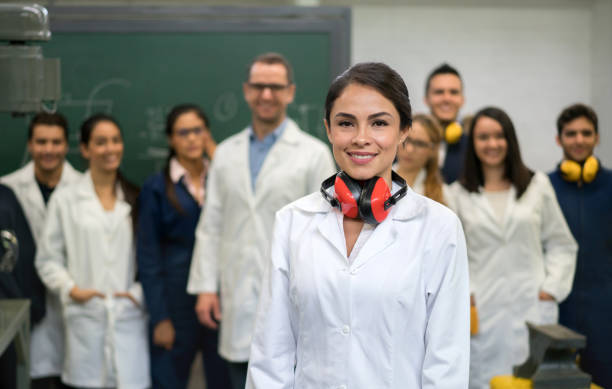 istock Portrait of a female engineering student at the university 691703524