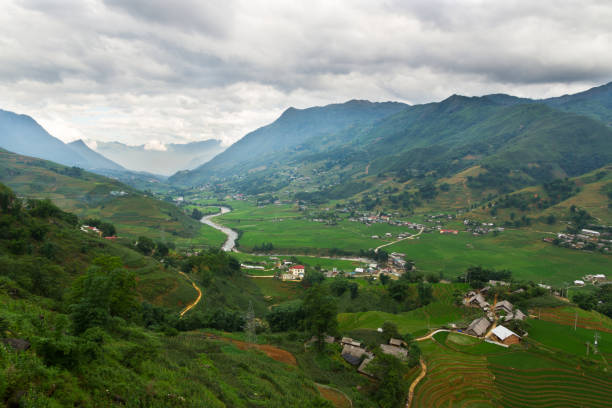 istock Rice fields in the valley of Sa Pa 691703730
