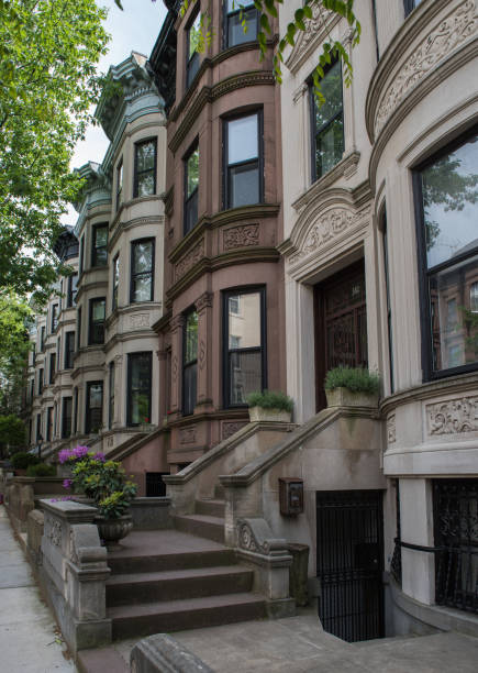 istock Park Slope brownstone facades & row houses 691706942