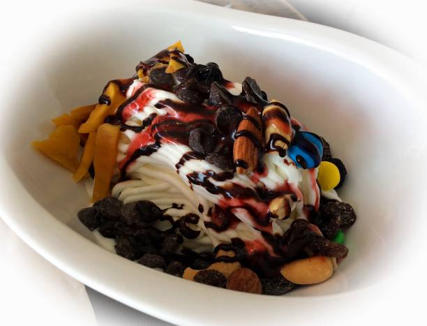 istock Yogurt topped with fruits and nuts 691710314