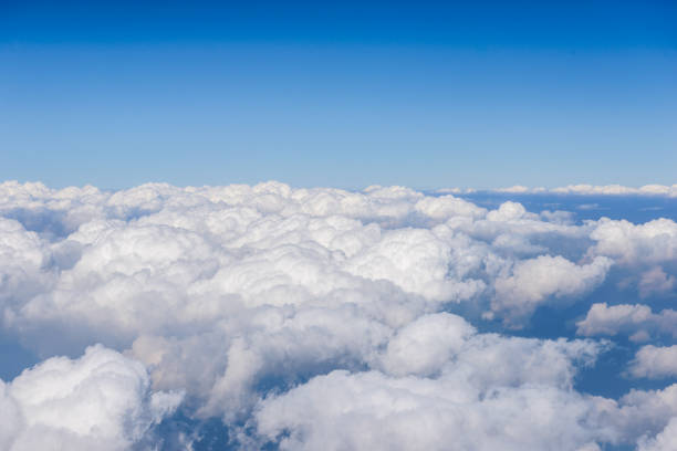 istock View of Clouds and sky from airplane window 691726066