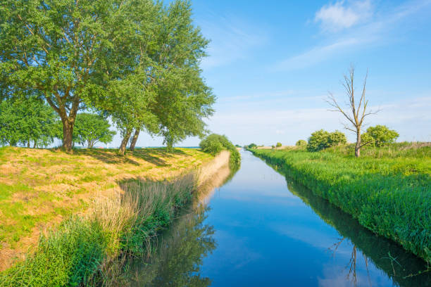 istock Canal through the countryside in spring 691744998