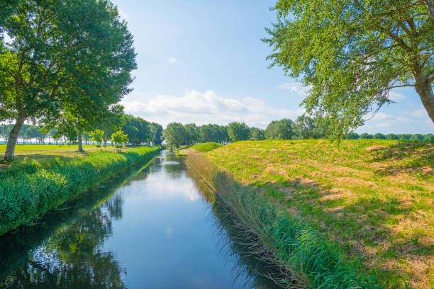 istock Canal through the countryside in spring 691745070