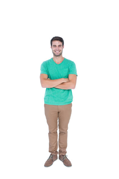 istock Handsome man with arms crossed looking at camera 691754490