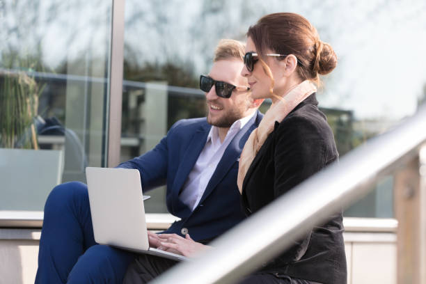 istock Business people working outdoors 691754840