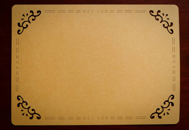 istock blank brown gretting card ,vintege stylel 691755522
