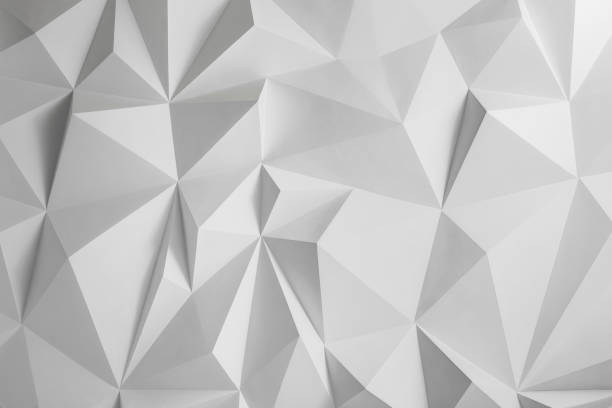 istock Abstract background of polygons on white background 691766026