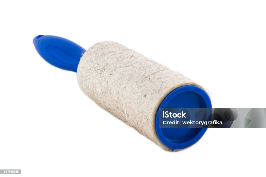 Dirty Adhesive Roller For Cleaning Clothes From Animal Fur And Hair Stock  Photo - Download Image Now - iStock