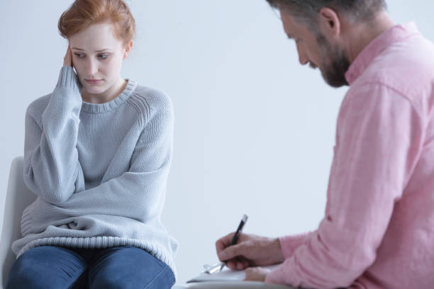 istock Young woman with depression 691775726
