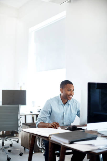 istock Working hard to get his idea from concept to completion 691781988