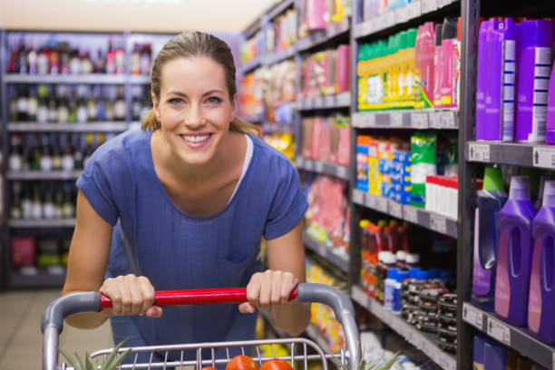 istock Happy pretty woman looking at camera 691786360
