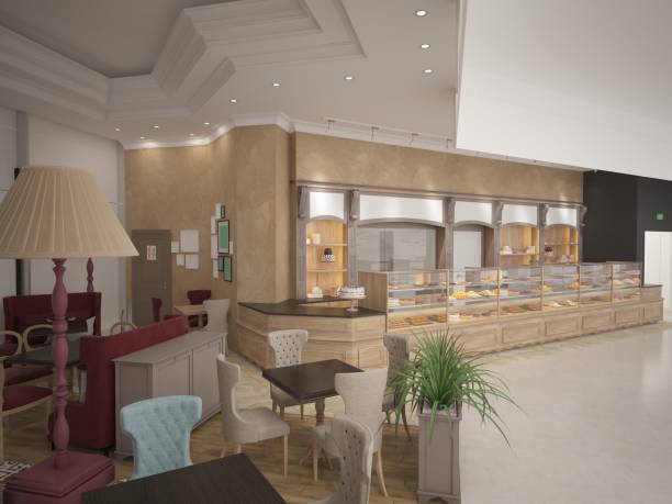 istock 3d rendering of a patisserie interior design 691796198
