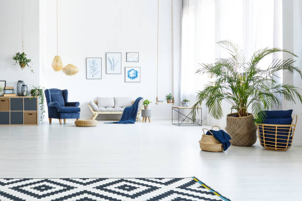 istock Living room with couch 691796912
