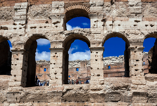 Coliseum Marble Coliseum Marble Arches Stock Photo - Download Image Now - Amphitheater ...
