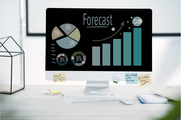 istock Computer monitor with business concept 691802196