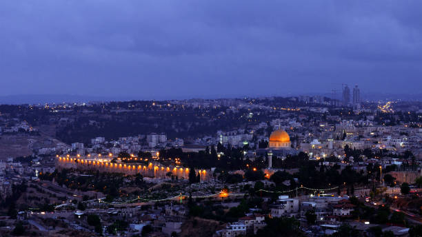 istock Night falls over Jerusalem city 691807712