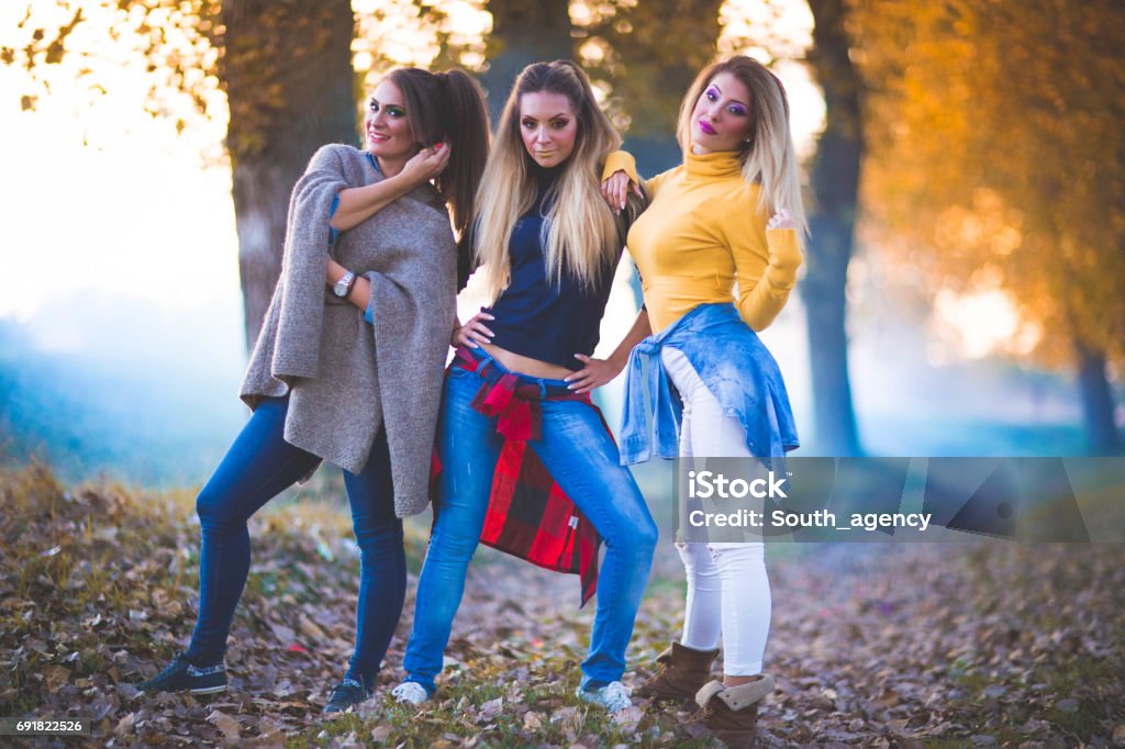 Girls Enjoying Their Time Stock Photo - Download Image Now - Adult ...